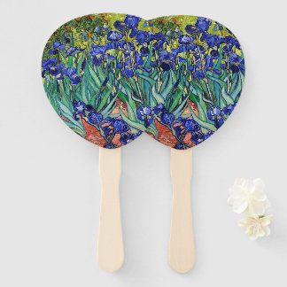 Irises by Vincent van Gogh Hand Fan