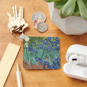 Irises by Vincent Van Gogh Key Ring