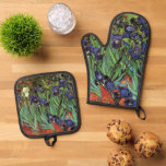 Irises by Vincent van Gogh Oven Mitt & Pot Holder Set<br><div class="desc">Irises by Vincent van Gogh</div>