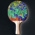 Irises by Vincent Van Gogh Ping Pong Paddle<br><div class="desc">Vincent Van Gogh Irises . Painted in 1889 it is one of the painting he created in Saint Paul-de-Mausole asylum in Saint-Rémy-de-Provence in France. It is an oil painting. This fine art landscape oil painting depicts a field of iris flower plants. Vincent Van Gogh was a famous artist. He was...</div>