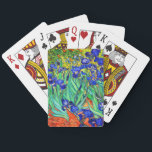 Irises by Vincent Van Gogh Playing Cards<br><div class="desc">Vincent Van Gogh Irises . Painted in 1889 it is one of the painting he created in Saint Paul-de-Mausole asylum in Saint-Rémy-de-Provence in France. It is an oil painting. This fine art landscape oil painting depicts a field of iris flower plants. Vincent Van Gogh was a famous artist. He was...</div>