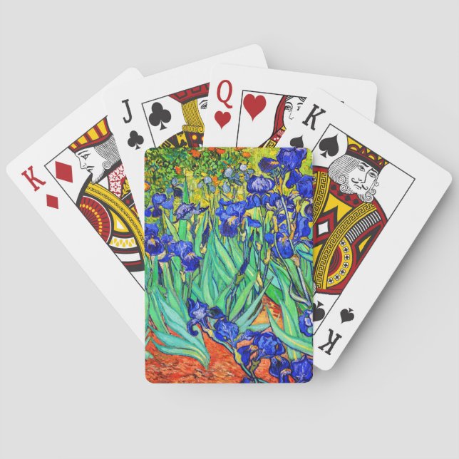 Irises by Vincent Van Gogh Playing Cards (Back)