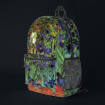 Irises by Vincent van Gogh Printed Backpack<br><div class="desc">Irises by Vincent van Gogh</div>