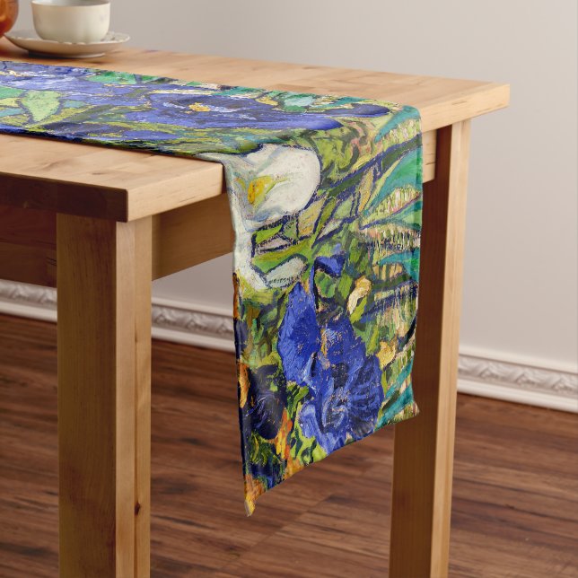 Irises by Vincent van Gogh Short Table Runner (In Situ)