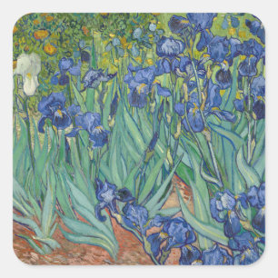 Irises by Vincent Van Gogh  Square Sticker