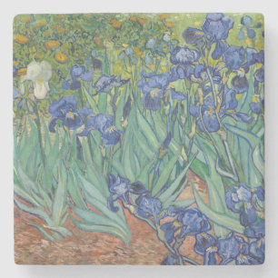 Irises by Vincent Van Gogh Stone Coaster