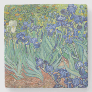 Irises by Vincent Van Gogh Stone Coaster