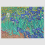 Irises by Vincent van Gogh Tissue Paper<br><div class="desc">Irises,  1889 by Vincent van Gogh. Vincent Willem van Gogh was a Dutch post-impressionist painter who posthumously became one of the most famous and influential figures in the history of Western art.</div>