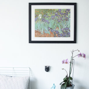 Irises by Vincent van Gogh, Vintage Flowers Art Poster