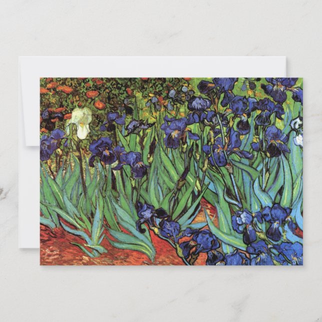 Irises by Vincent van Gogh, Vintage Garden Art (Front)