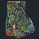 Irises by Vincent van Gogh, Vintage Garden Art Car Mat<br><div class="desc">Irises (1889) by Vincent van Gogh is a vintage fine art post impressionism landscape floral painting featuring a garden with purple bearded irises growing by orange poppies. A single white iris flower is blooming at the edge. About the artist: Vincent Willem van Gogh (1853 -1890) was one of the most...</div>
