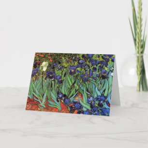 Irises by Vincent van Gogh, Vintage Garden Art Card