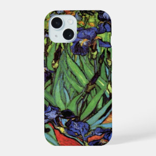Irises by Vincent van Gogh, Vintage Garden Art iPhone 15 Case