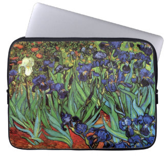 Irises by Vincent van Gogh, Vintage Garden Art Laptop Sleeve