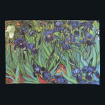 Irises by Vincent van Gogh, Vintage Garden Art Pillowcase<br><div class="desc">Irises (1889) by Vincent van Gogh is a vintage fine art post impressionism landscape floral painting featuring a garden with purple bearded irises growing by orange poppies. A single white iris flower is blooming at the edge. About the artist: Vincent Willem van Gogh (1853 -1890) was one of the most...</div>