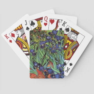 Irises by Vincent van Gogh, Vintage Garden Art Playing Cards