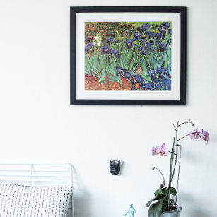 Irises by Vincent van Gogh, Vintage Garden Art Poster
