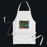 Irises by Vincent van Gogh, Vintage Garden Art Standard Apron<br><div class="desc">Irises (1889) by Vincent van Gogh is a vintage fine art post impressionism landscape floral painting featuring a garden with purple bearded irises growing by orange poppies. A single white iris flower is blooming at the edge. About the artist: Vincent Willem van Gogh (1853 -1890) was one of the most...</div>