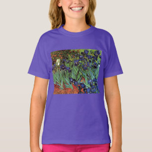 Irises by Vincent van Gogh, Vintage Garden Art T-Shirt