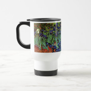 Irises by Vincent van Gogh, Vintage Garden Art Travel Mug