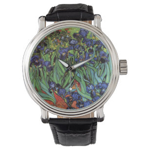 Irises by Vincent van Gogh, Vintage Garden Art Watch