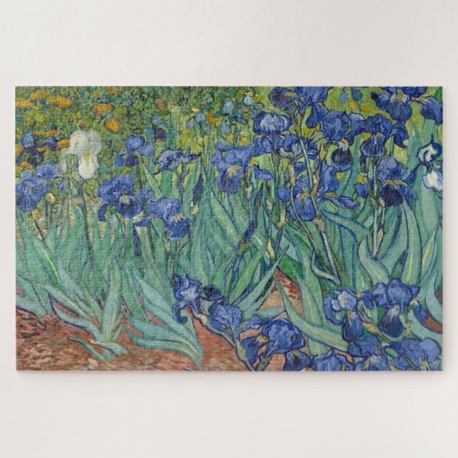 Irises, Floral Oil Painting, Vincent Van Gogh Jigsaw Puzzle (Horizontal)