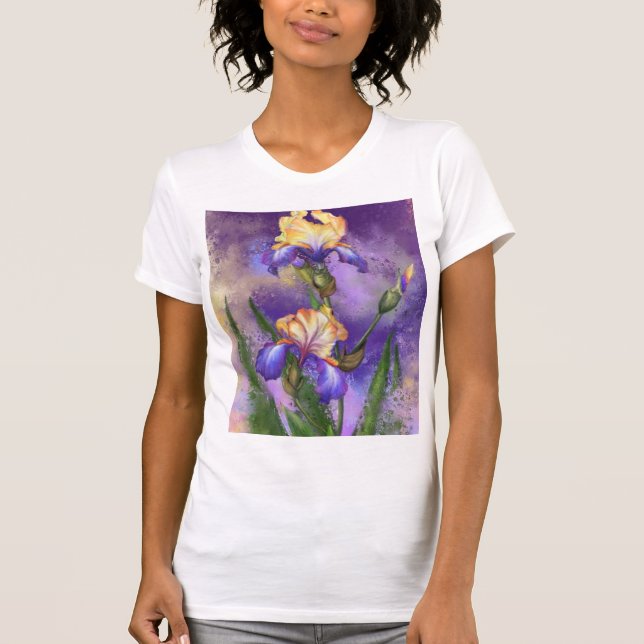 Irises Flower T-Shirt (Front)