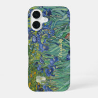 Irises Flowers Van Gogh Floral Art Monogrammed