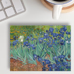 Irises Flowers Vincent Van Gogh Nature Vintage Art Paperweight<br><div class="desc">Custom, flowers / floral / nature / vintage art lovers' high polished glass home office desk paperweight with a felt backing, featuring a beautiful colourful intricate detailed vintage oil on canvas painting, by Vincent van Gogh, of irises and seasonal flowers in a garden. A beautiful paperweight for home and office...</div>
