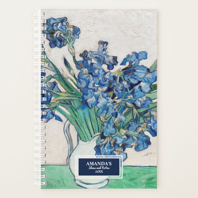 Irises In A Vase Van Gogh Painting Planner (Front)