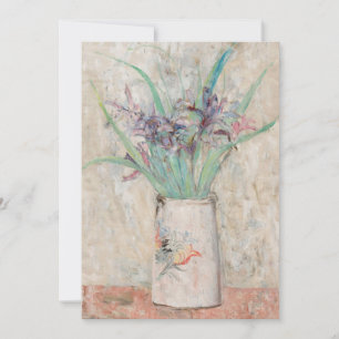 Irises in a White Flower Vase   Tadeusz Makowski