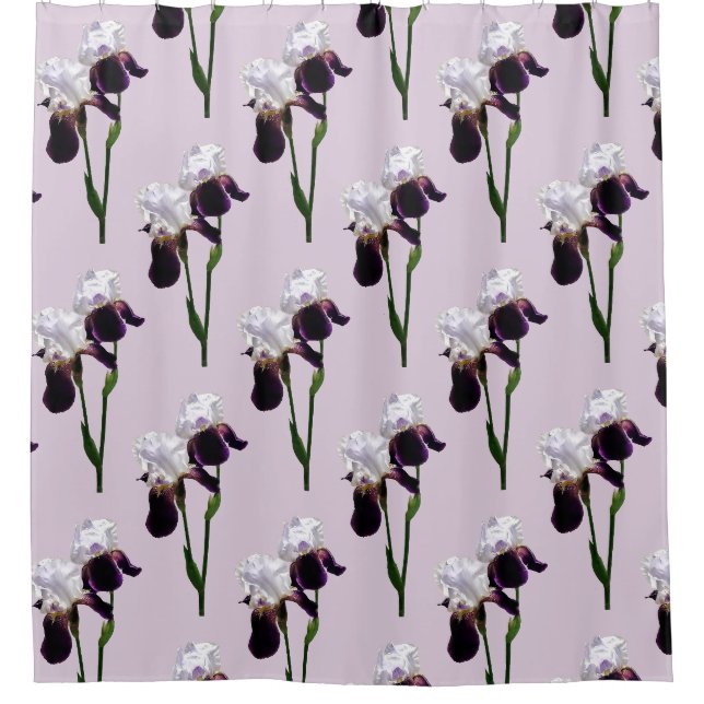 Irises in Love Shower Curtain (Front)