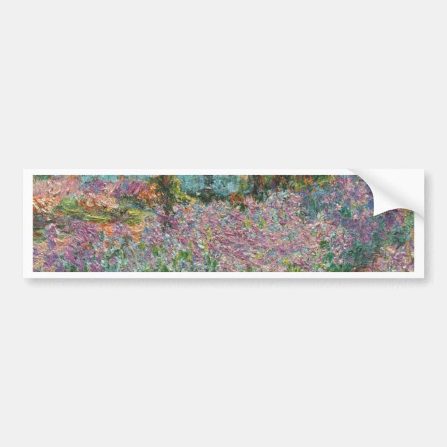 Irises in Monet's Garden Bumper Sticker (Front)
