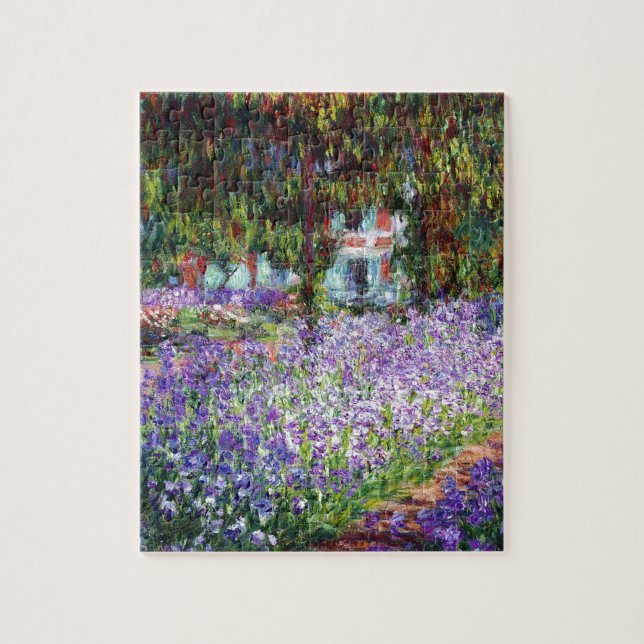 Irises in Monet's Garden Jigsaw Puzzle (Vertical)