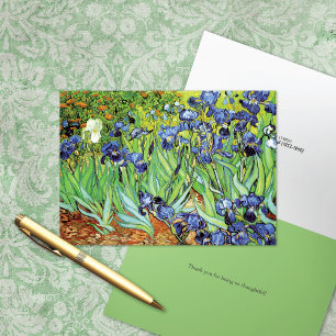Irises in the Garden Vincent Van Gogh Thank You Card