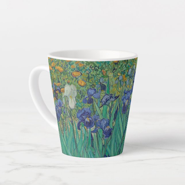 IRISES LATTE MUG (Left Angle)