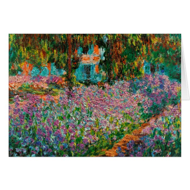 Irises Monet Garden Giverny flowers (Front Horizontal)