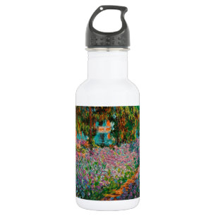 Irises Monet Garden Giverny flowers 532 Ml Water Bottle