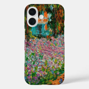 Irises Monet Garden Giverny flowers iPhone 16 Case
