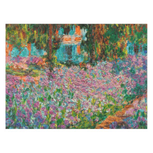 Irises Monet Garden Giverny flowers Tablecloth