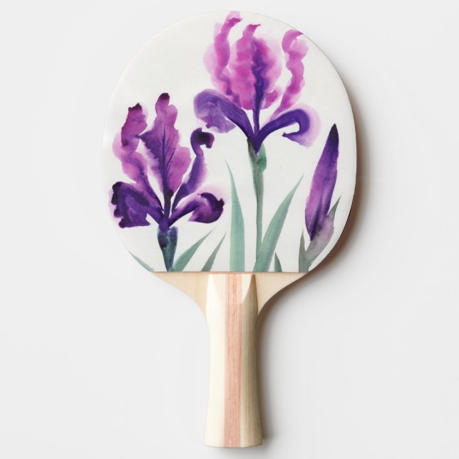 Irises Ping Pong Paddle (Front)