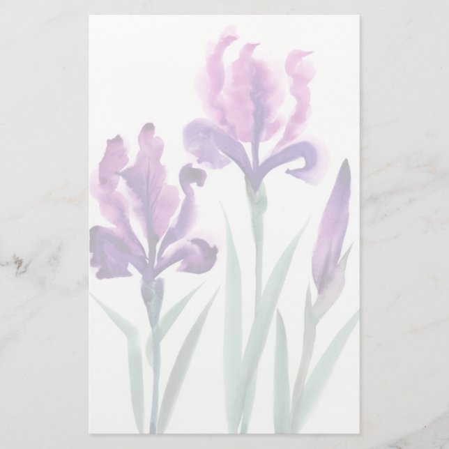 Irises Stationery (Front)