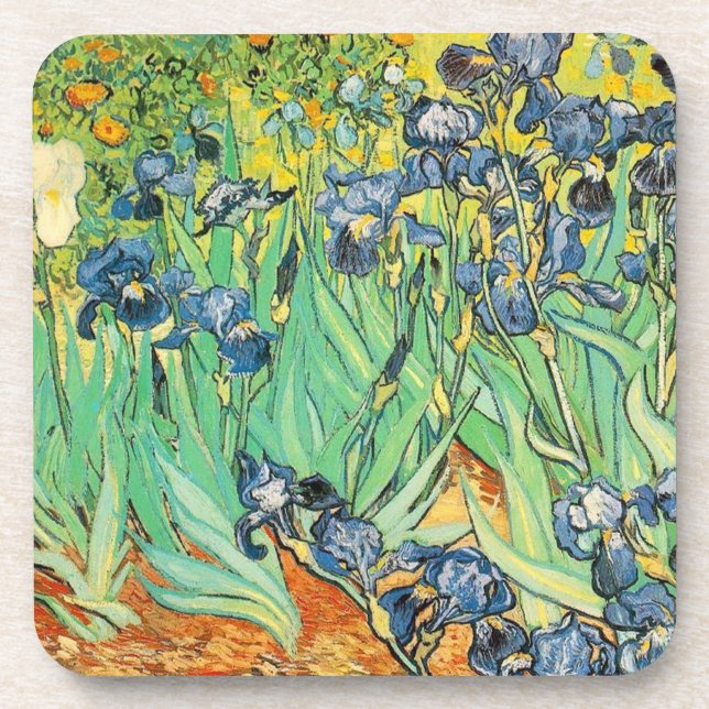 Irises - Van Gogh - c1889 Coaster (Front)