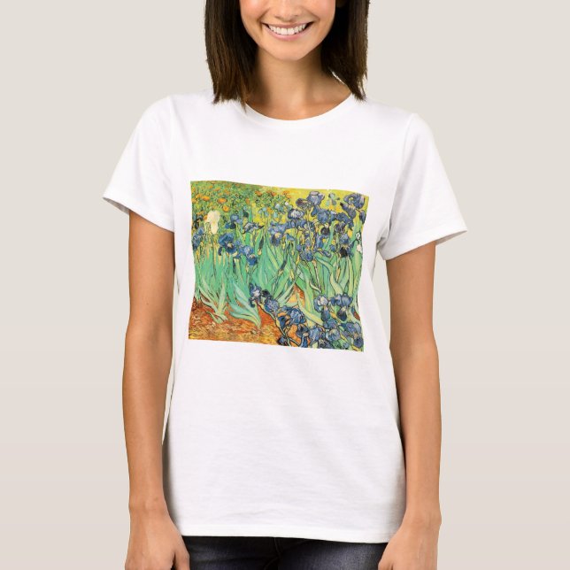 Irises - Van Gogh - c1889 T-Shirt (Front)