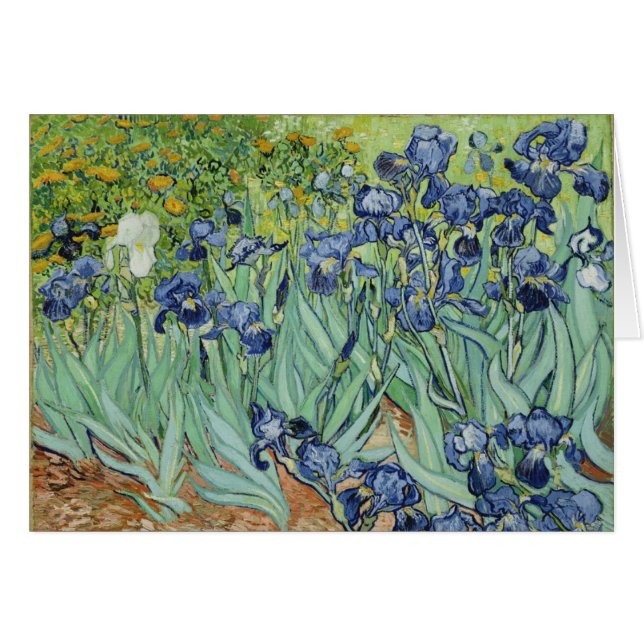 Irises - Van Gogh card (Front Horizontal)