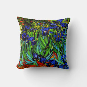 Irises, Van Gogh's famous floral painting Cushion