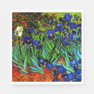 Irises, Van Gogh's famous floral painting Napkin