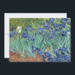 Irises | Vincent van Gogh<br><div class="desc">Irises (1889) by Dutch post-impressionist artist Vincent Van Gogh. Original landscape painting is an oil on canvas showing a garden of blooming iris flowers. 

Use the design tools to add custom text or personalise the image.</div>