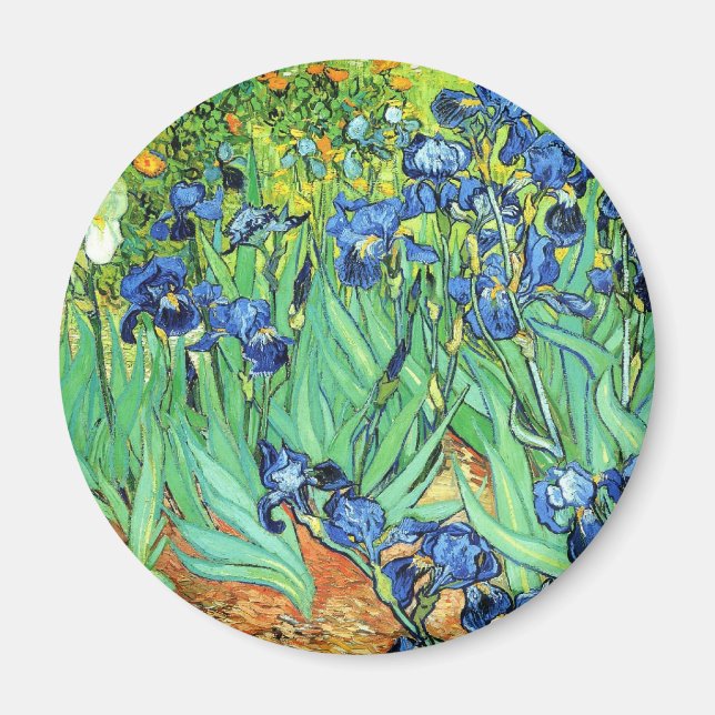 Irises - Vincent Van Gogh (1889) Magnet (Front)