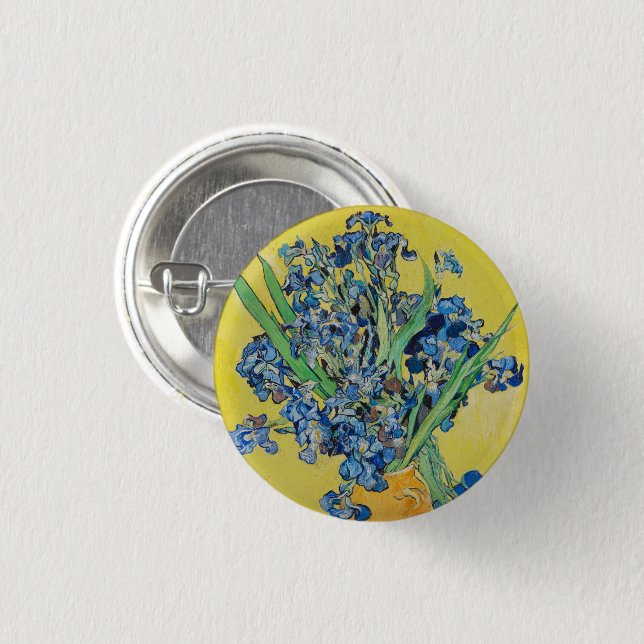 Irises  Vincent van Gogh    3 Cm Round Badge (Front & Back)